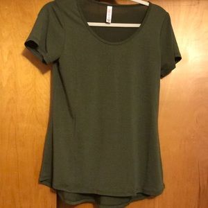 XXS Lularoe classic tee olive green